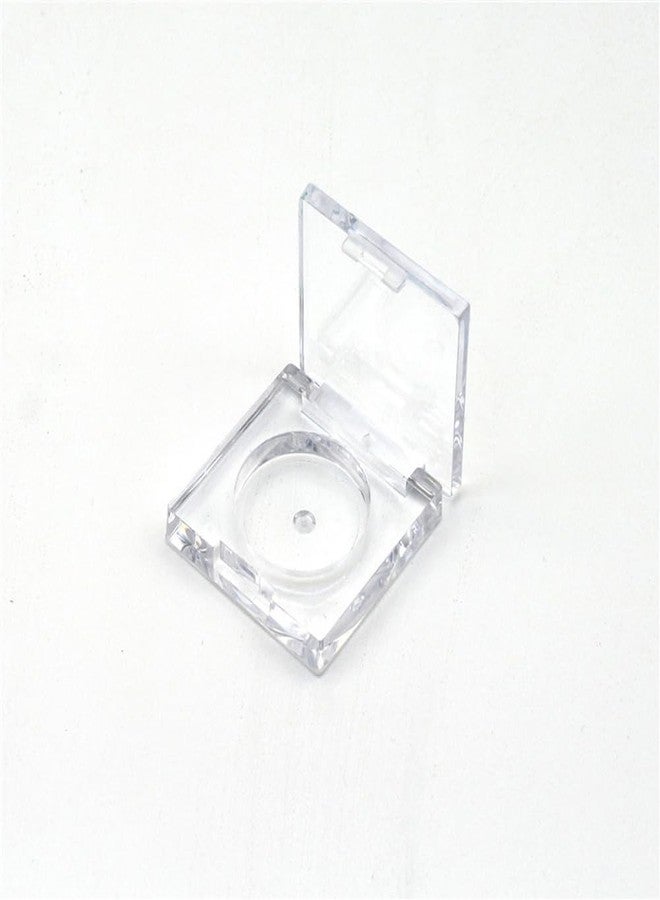 ليزنيرزم علبة بودرة فارغة مكونة من 4 قطع، علبة بودرة بلاستيكية فارغة، علبة أحمر خدود فارغة، علبة مستحضرات تجميل قابلة لإعادة التعبئة، علبة ظلال عيون، طبق لحفظ أحمر الخدود، علبة ظلال عيون فارغة، علبة مستحضرات تجميل (شفافة، 26 مم) - Image 4